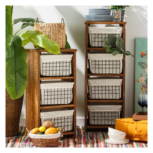  3 KATLI METAL TEL SEPETLİ MUTFAK TEZGAHI