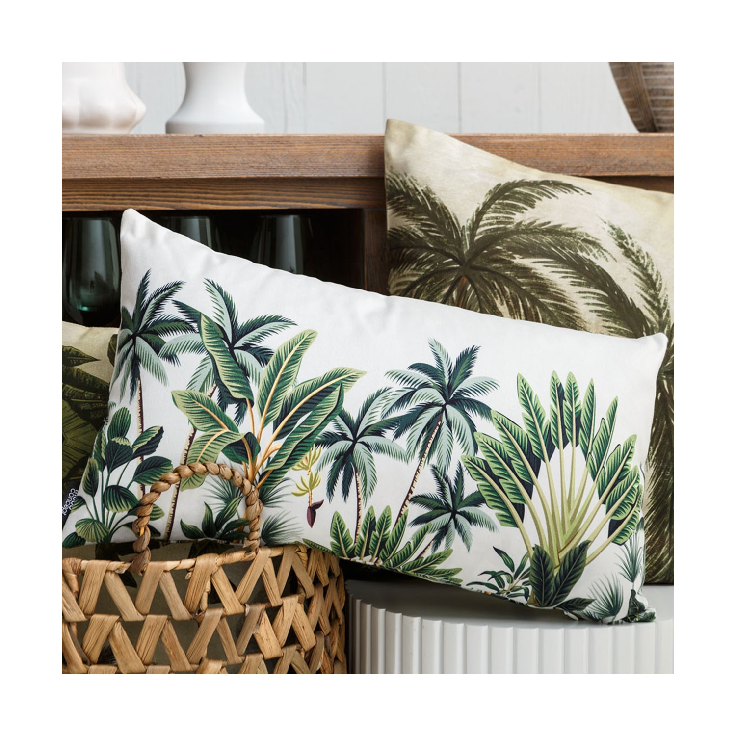 TROPIC DESIRE KIRLENT YEŞİL 45X45CM