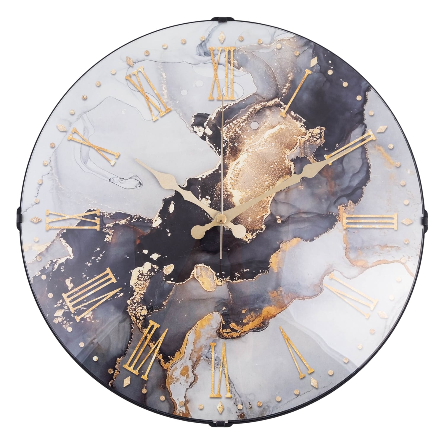 SHADOW MARBLE DUVAR SAATİ 35 CM