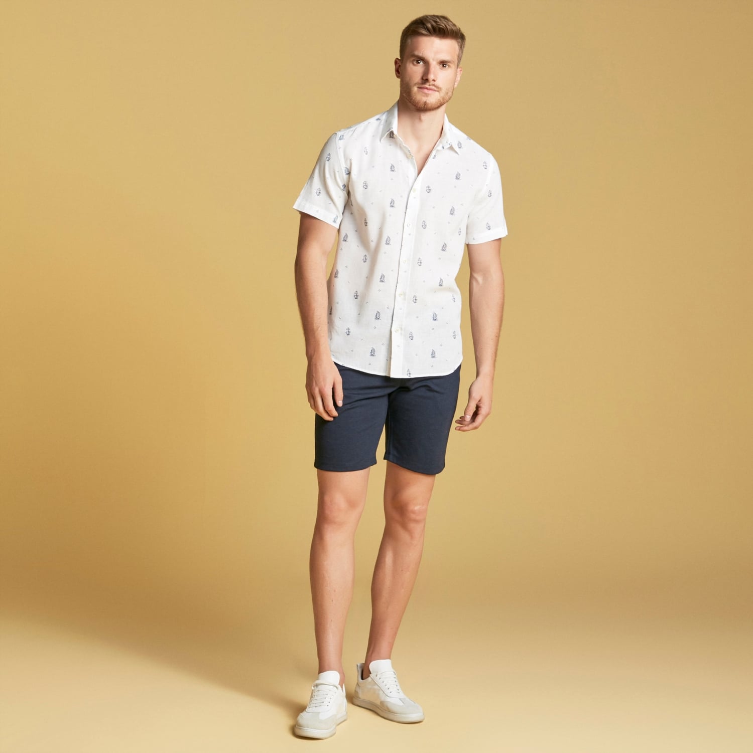 BELİ LASTİKLİ BERMUDA ŞORT