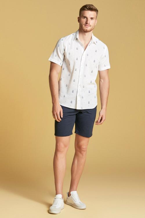  BELİ LASTİKLİ BERMUDA ŞORT