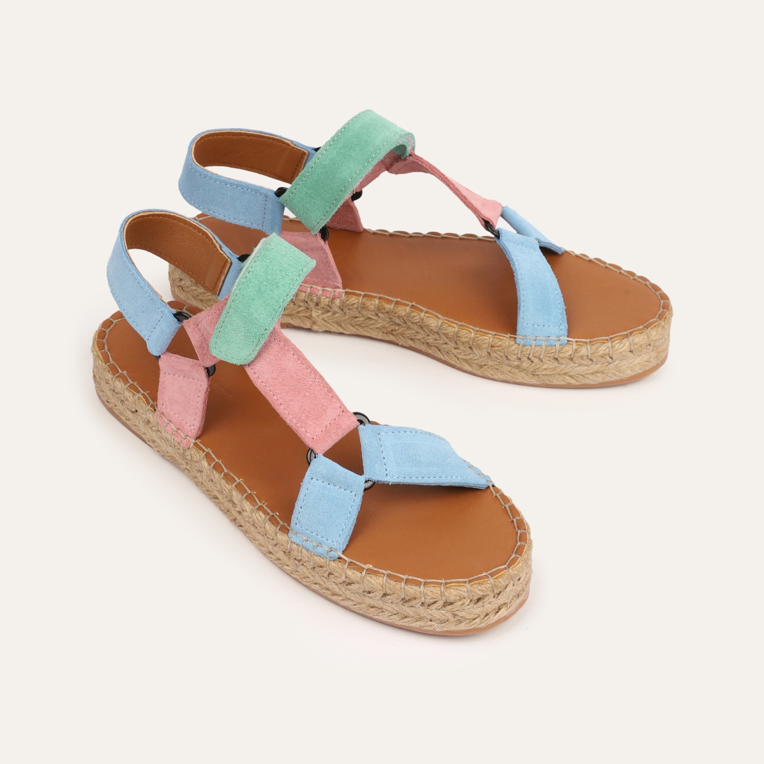 SÜET ESPADRİL TABAN SANDALET