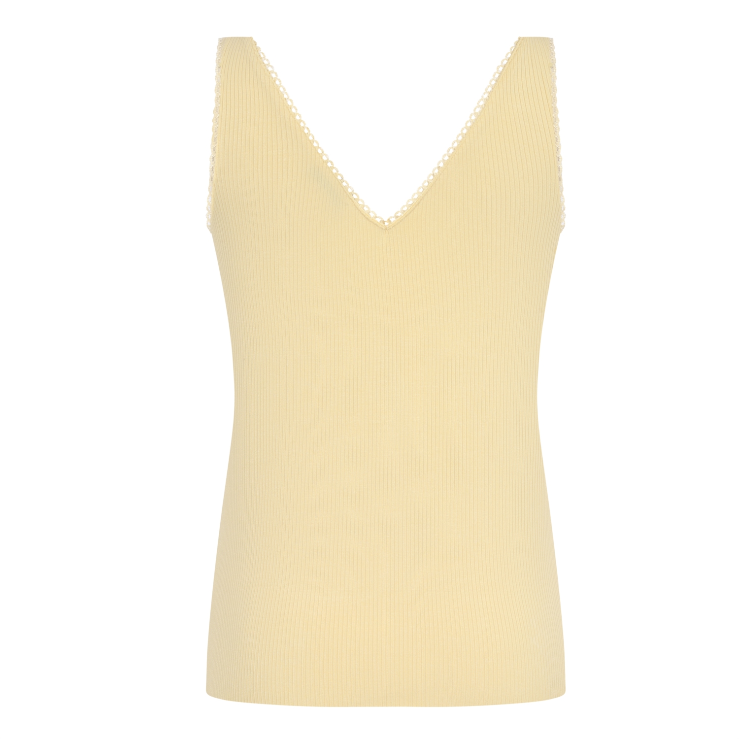 V YAKA DÖKÜMLÜ ÖRME ATLET