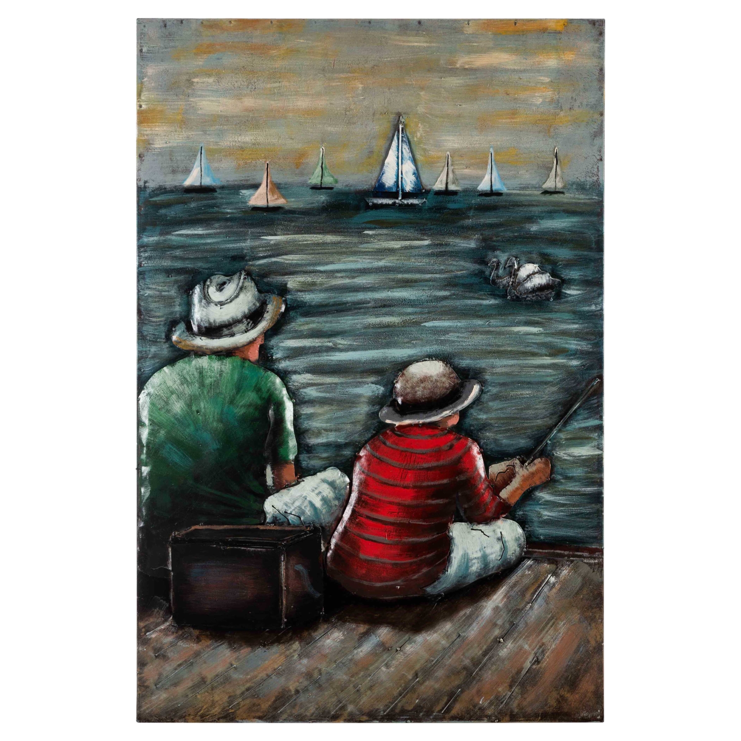 LA PESCA YAĞLI BOYA TABLO 90X60CM