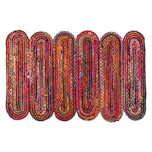  SISHA KIVRIMLI JÜT HALI RENKLİ 160X230CM