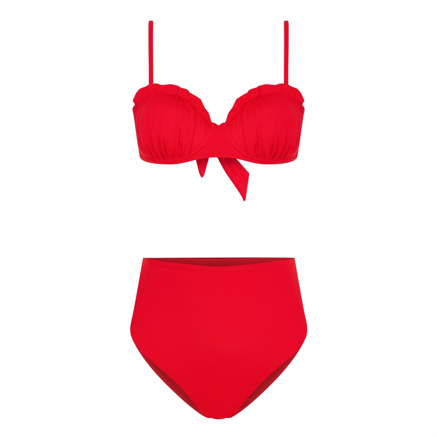 BRALET KESİM YÜKSEK BEL  BİKİNİ TAKIMI