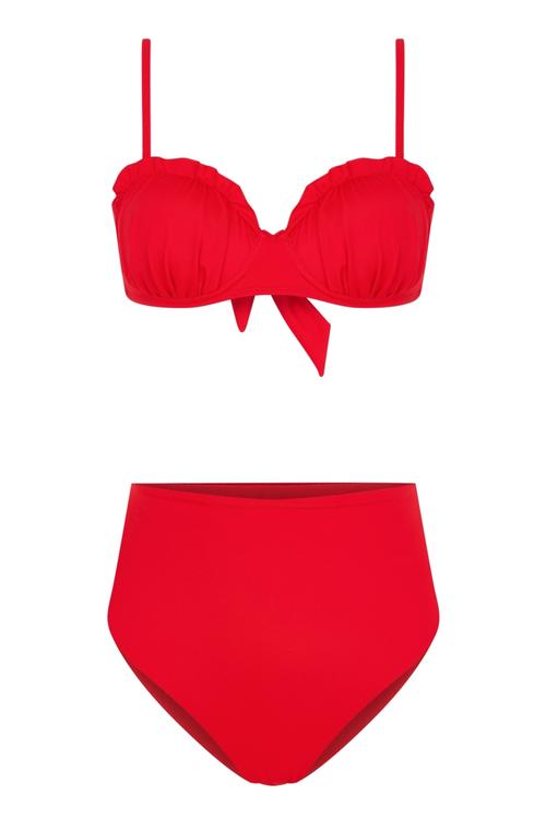  BRALET KESİM YÜKSEK BEL  BİKİNİ TAKIMI