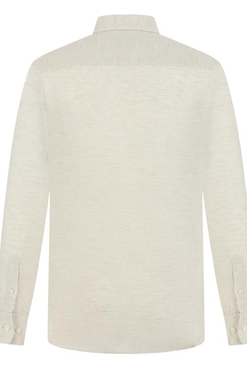  REGULAR KESİM PAMUK - KETEN GÖMLEK