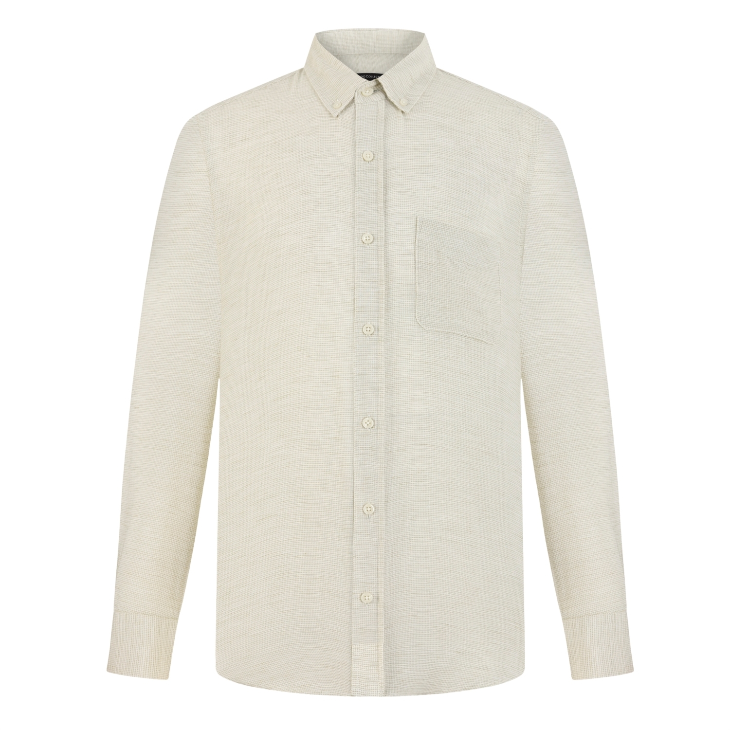 REGULAR KESİM PAMUK - KETEN GÖMLEK