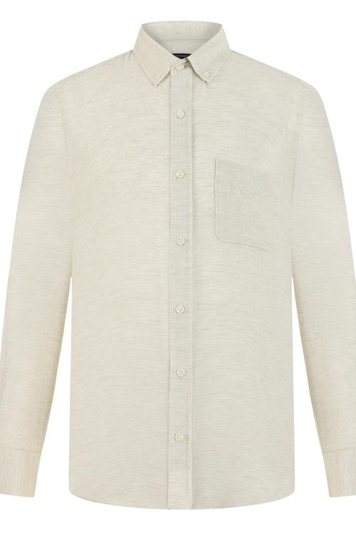  REGULAR KESİM PAMUK - KETEN GÖMLEK