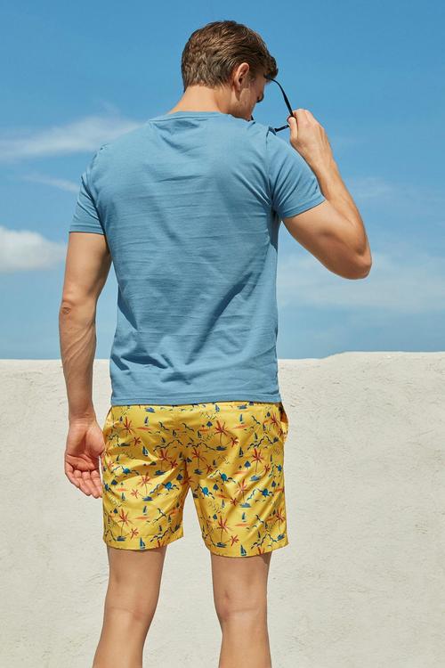  BASKILI DENİZ ŞORTU