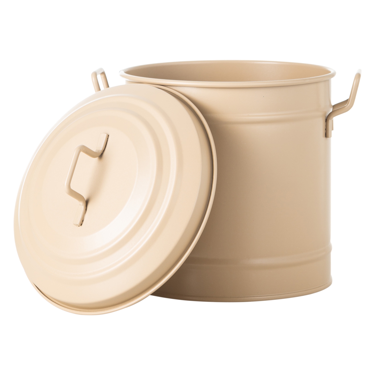 MİNİ ÇÖP KOVASI MAT KREM 3,5 LT