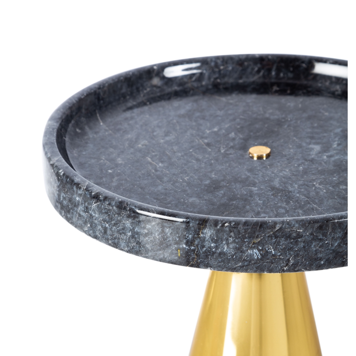 HUNİ AYAKLI DEKORATİF SUNUMLUK SİYAH 25X4CM