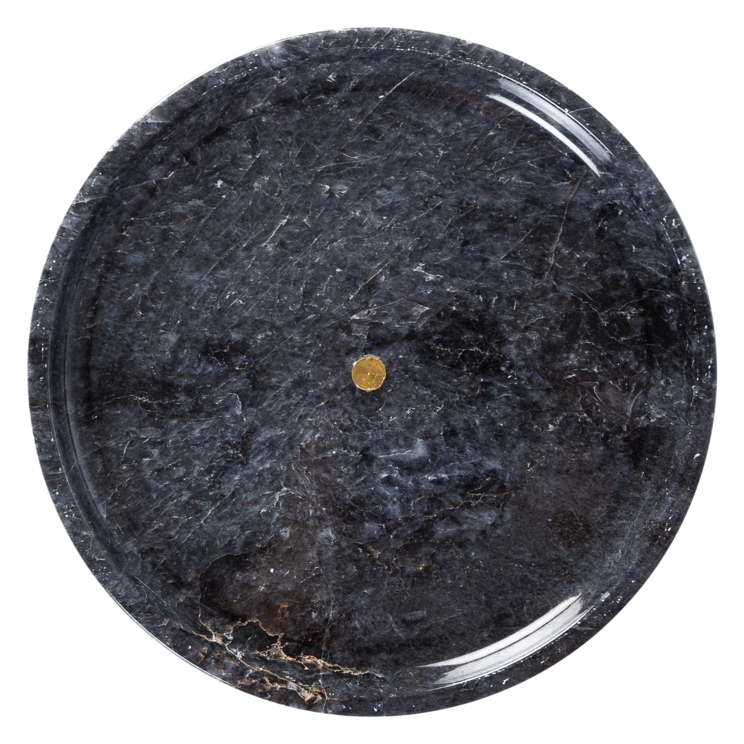 HUNİ AYAKLI DEKORATİF SUNUMLUK SİYAH 25X4CM