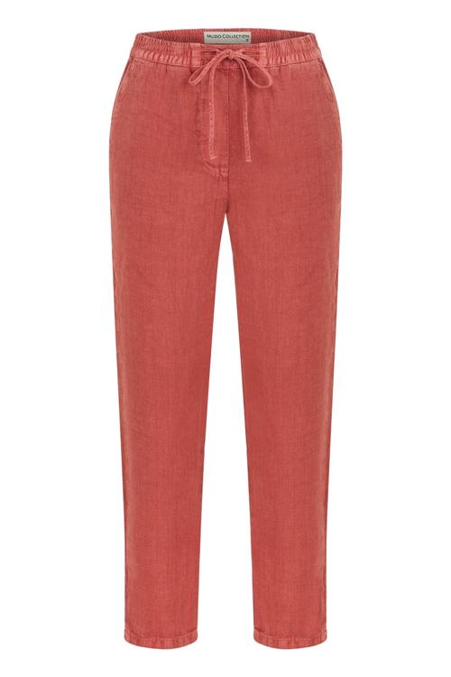  BELİ LASTİKLİ HAVUÇ KESİM KETEN PANTOLON