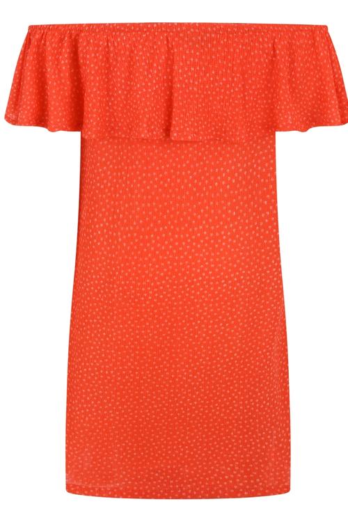  OMZU AÇIK FIRFIRLI ELBİSE