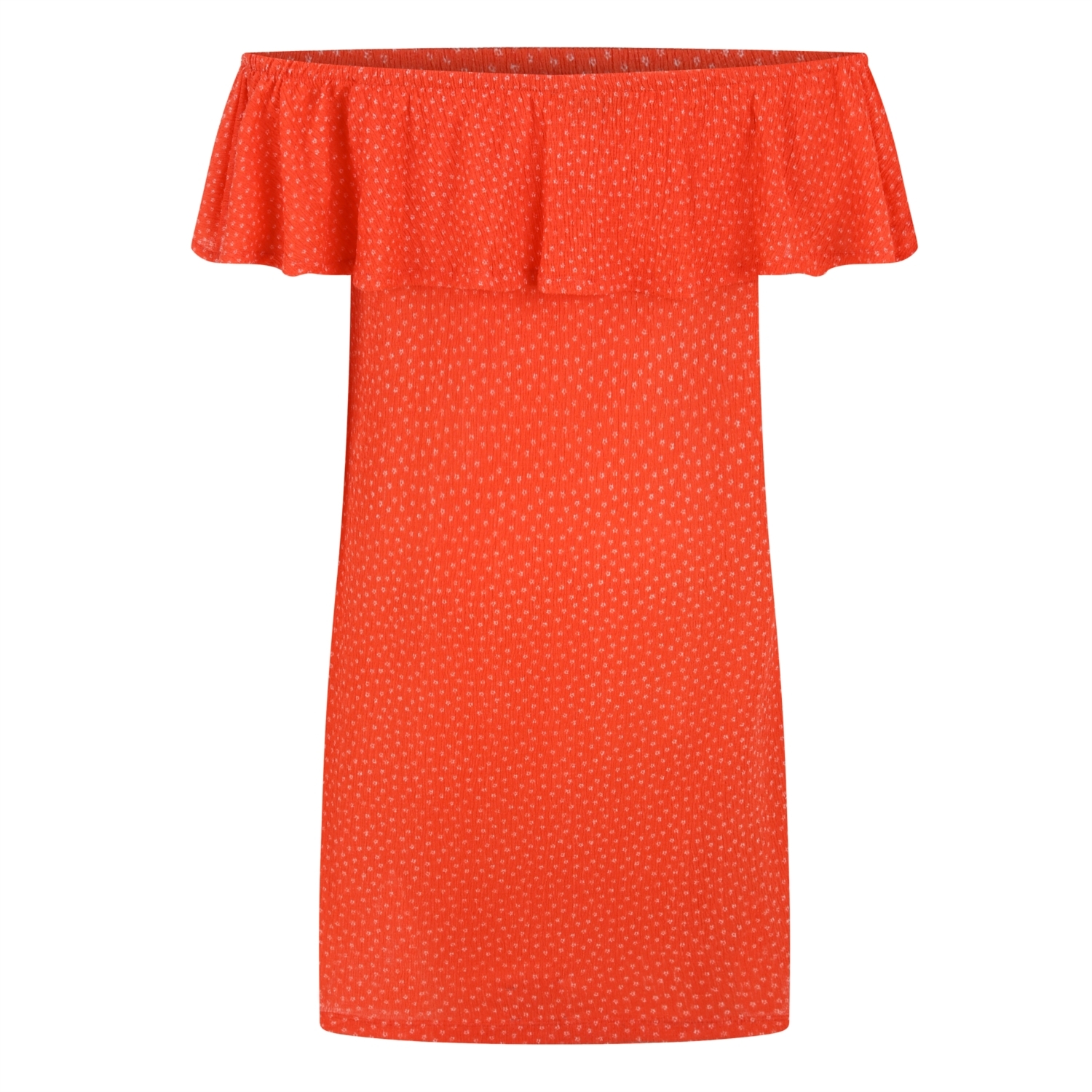 OMZU AÇIK FIRFIRLI ELBİSE