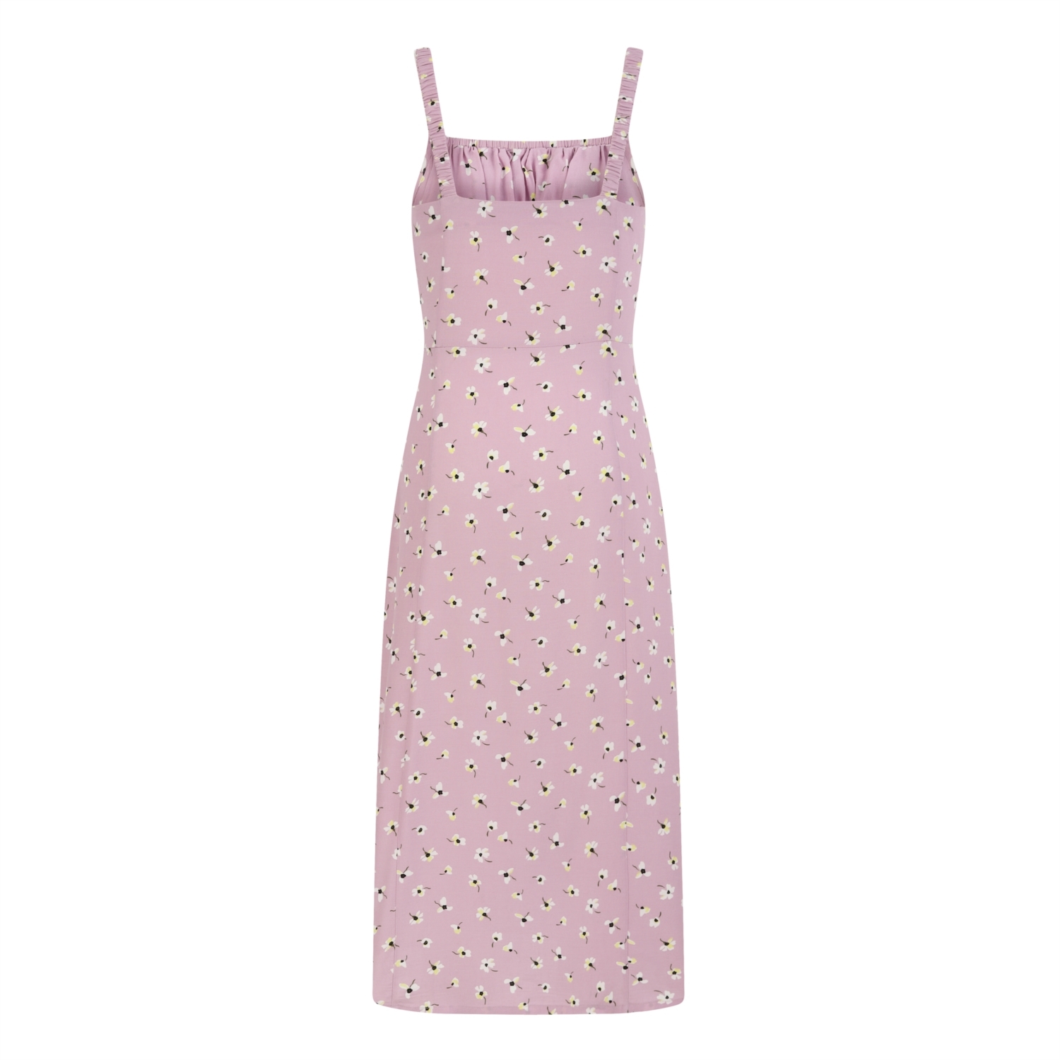 ÇİÇEKLİ MİDİ ELBİSE