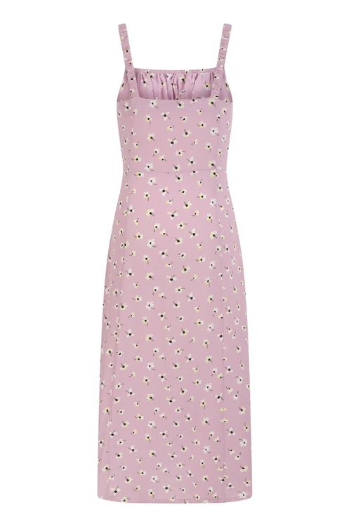  ÇİÇEKLİ MİDİ ELBİSE