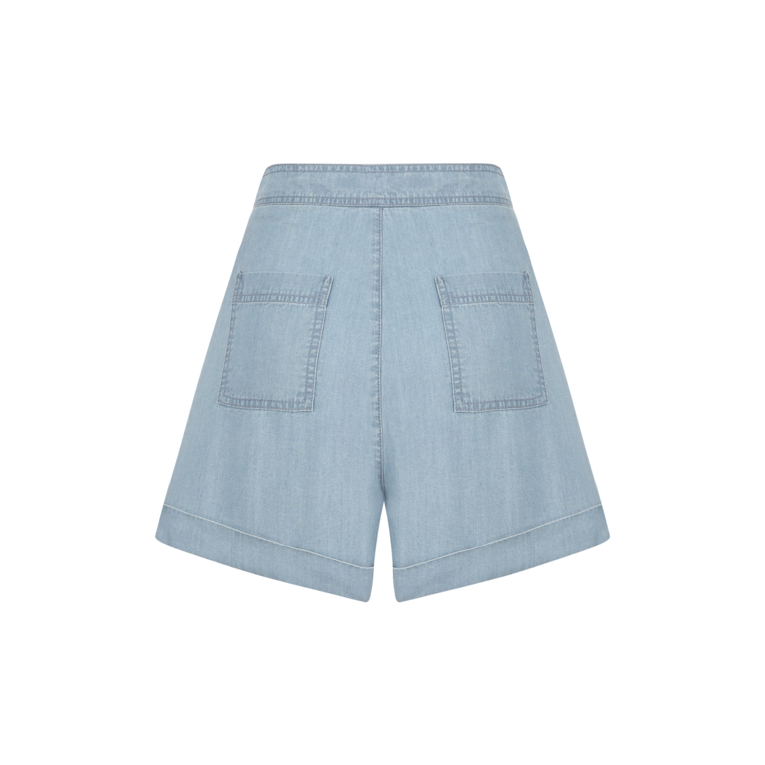 TENCEL YÜKSEK BEL JEAN ŞORT