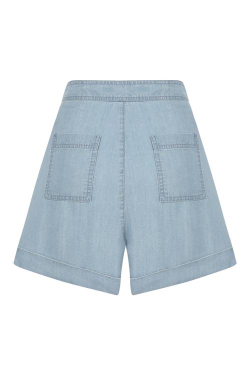  TENCEL YÜKSEK BEL JEAN ŞORT