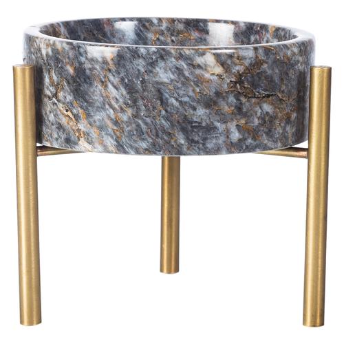  AYAKLI DEKORATİF KASE SİYAH 14X5CM