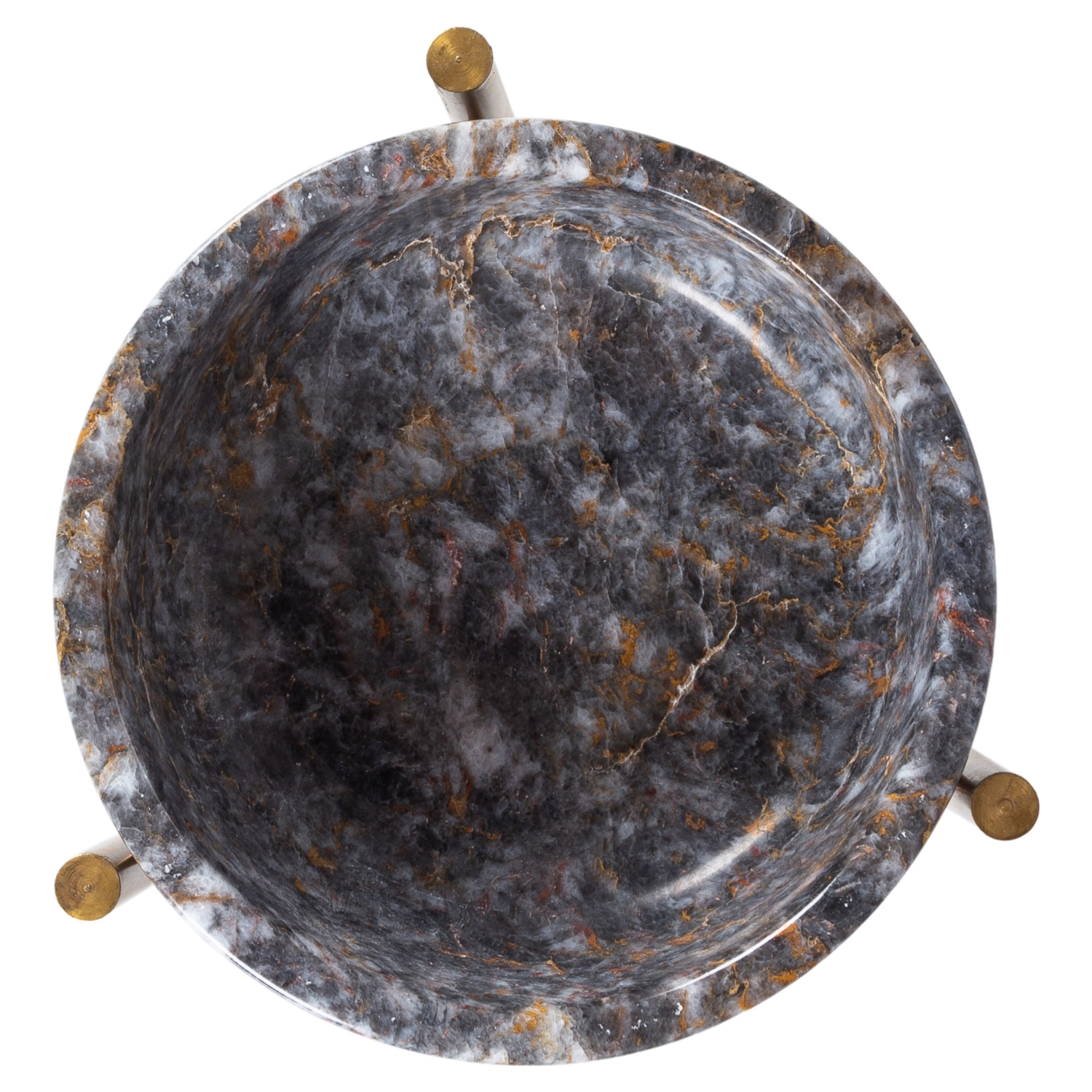 AYAKLI DEKORATİF KASE SİYAH 14X5CM