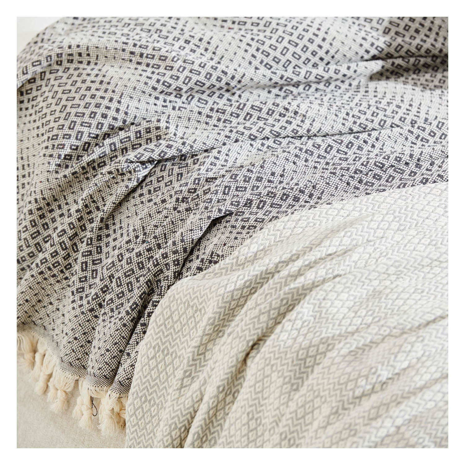 NANCY GRİ ÇİFT KİŞİLİK PİKE 200X230CM