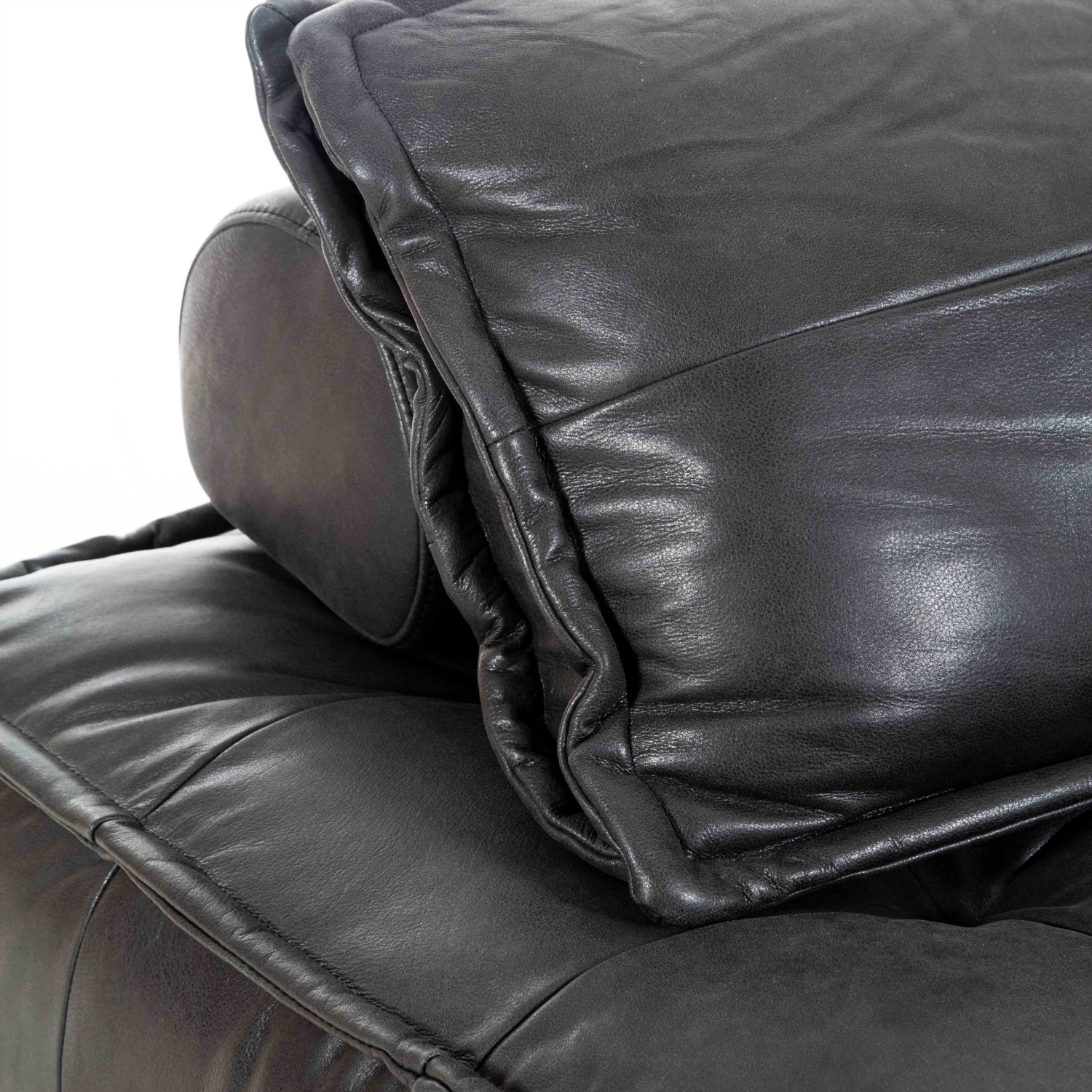 HOLMES SİYAH TEKLİ DERİ KOLTUK