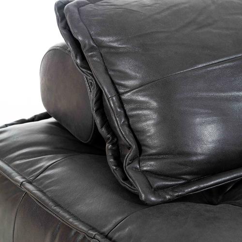  HOLMES SİYAH TEKLİ DERİ KOLTUK