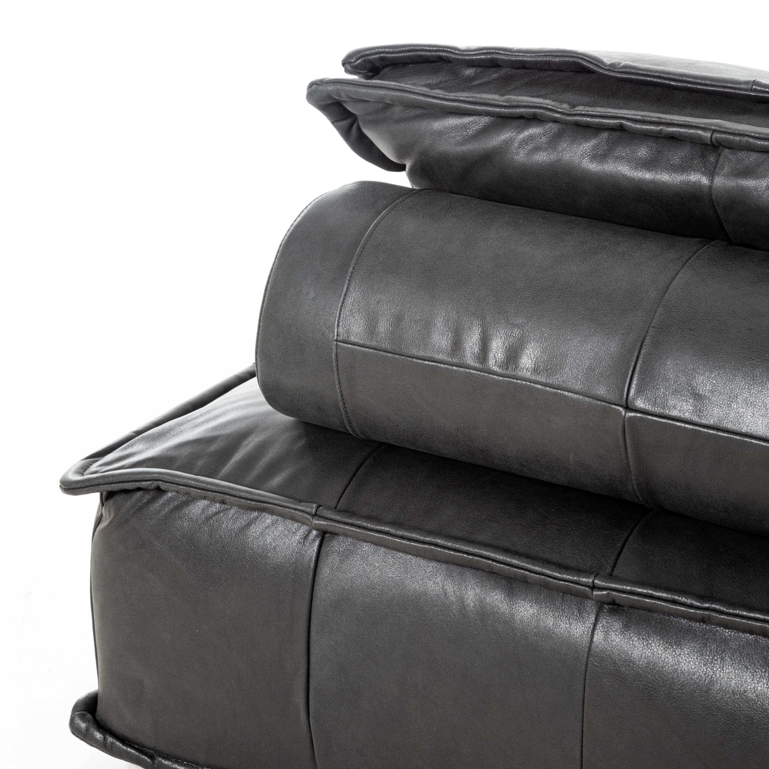 HOLMES SİYAH TEKLİ DERİ KOLTUK