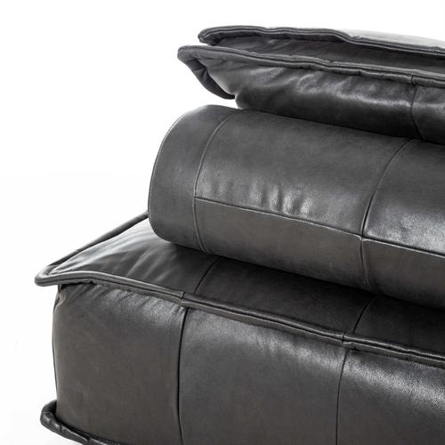  HOLMES SİYAH TEKLİ DERİ KOLTUK