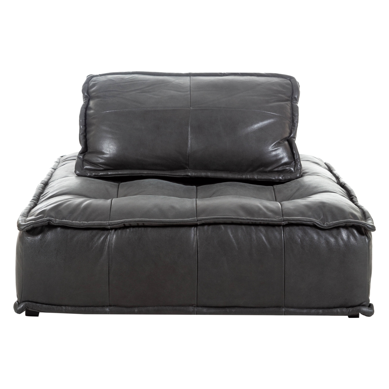 HOLMES SİYAH TEKLİ DERİ KOLTUK