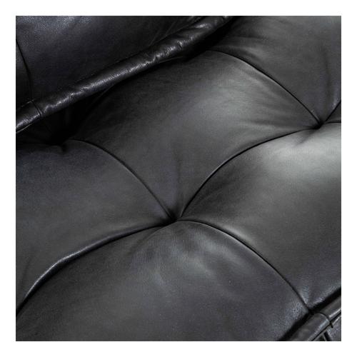  HOLMES SİYAH TEKLİ DERİ KOLTUK