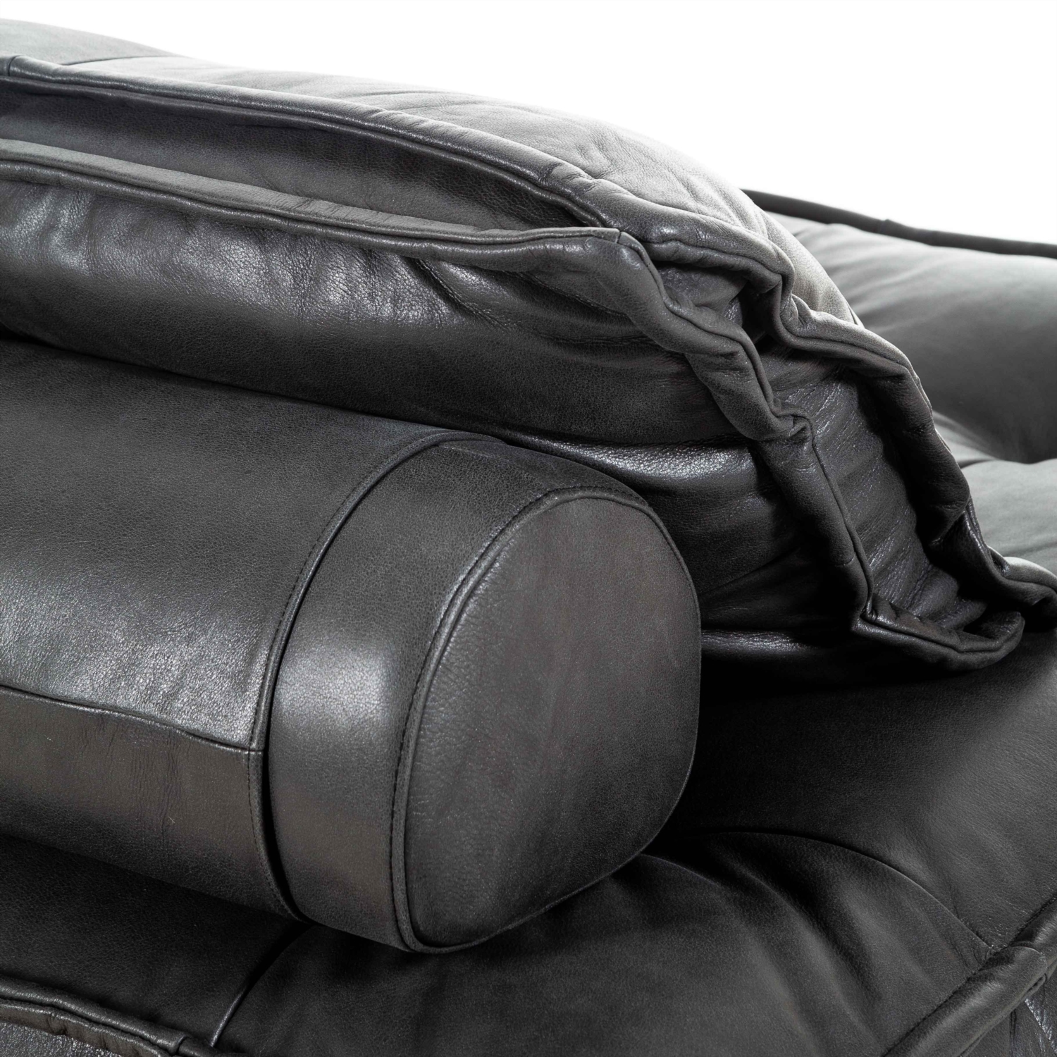 HOLMES SİYAH TEKLİ DERİ KOLTUK