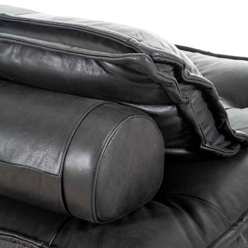  HOLMES SİYAH TEKLİ DERİ KOLTUK