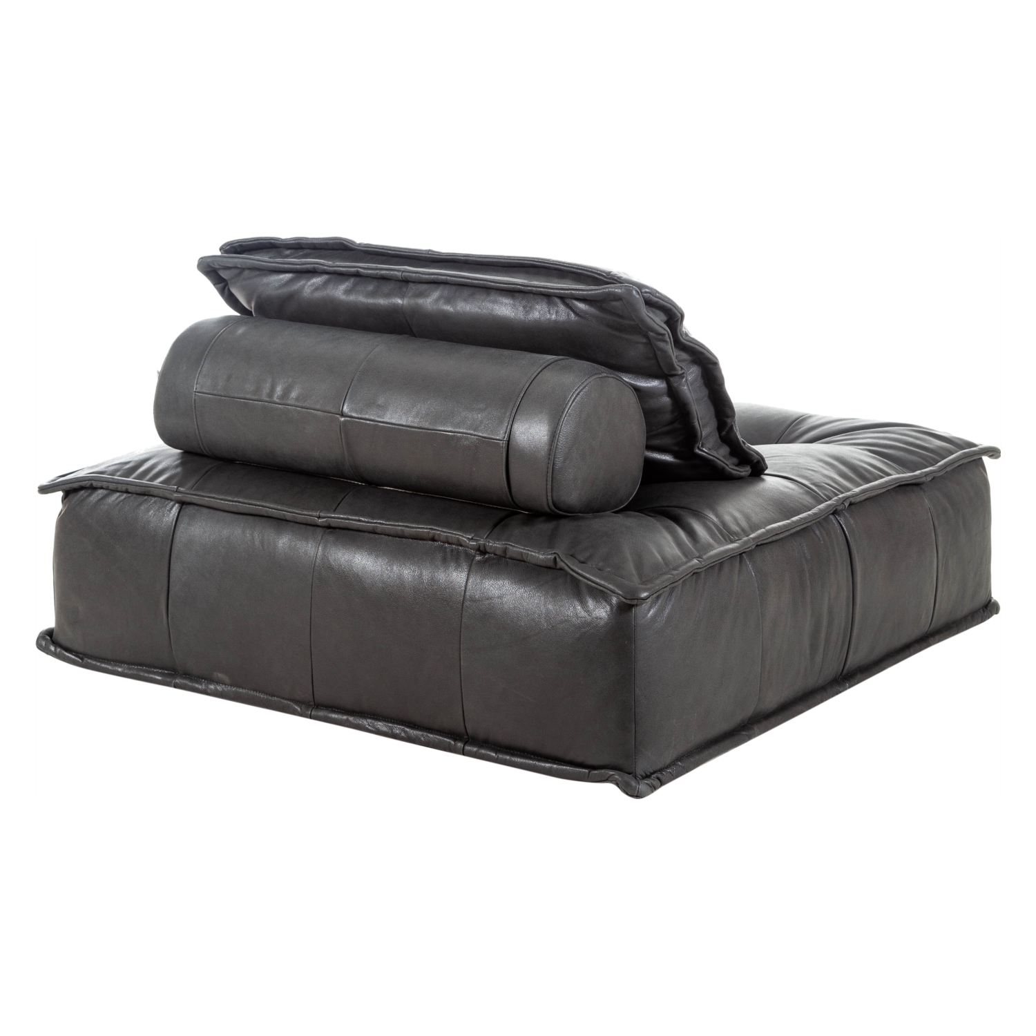 HOLMES SİYAH TEKLİ DERİ KOLTUK