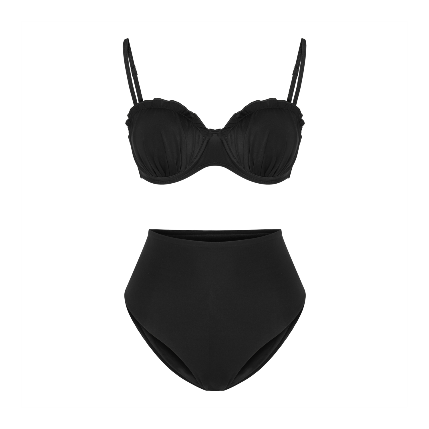 BRALET KESİM YÜKSEK BEL  BİKİNİ TAKIMI