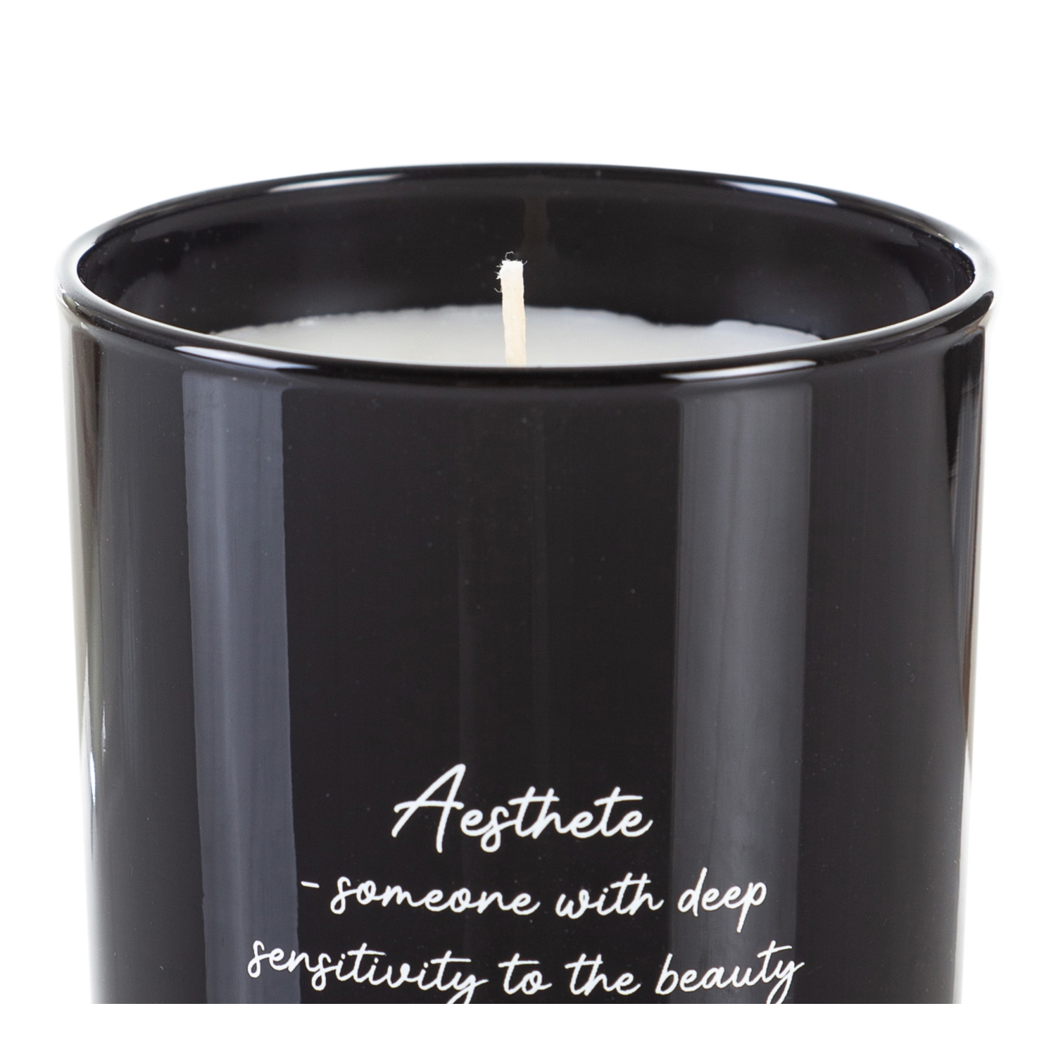 AESTHETE BLACK AMBER KOKULU BARDAK MUM SİYAH