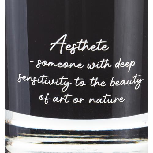  AESTHETE BLACK AMBER KOKULU BARDAK MUM SİYAH