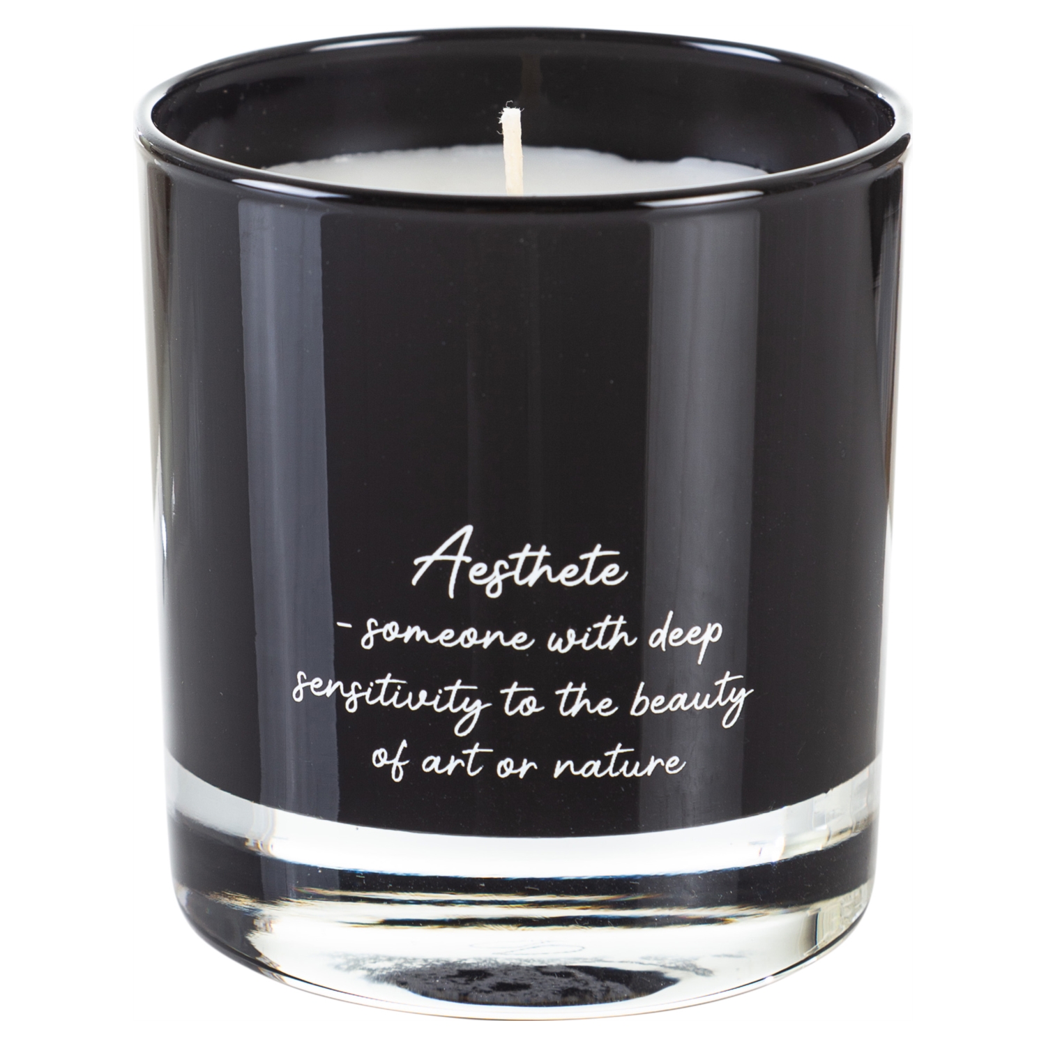 AESTHETE BLACK AMBER KOKULU BARDAK MUM SİYAH