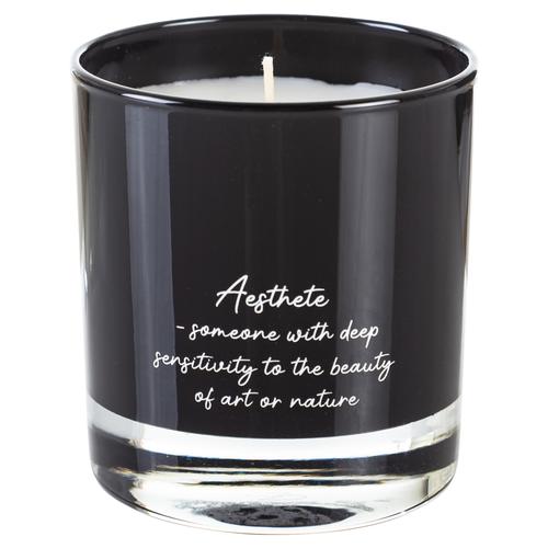  AESTHETE BLACK AMBER KOKULU BARDAK MUM SİYAH