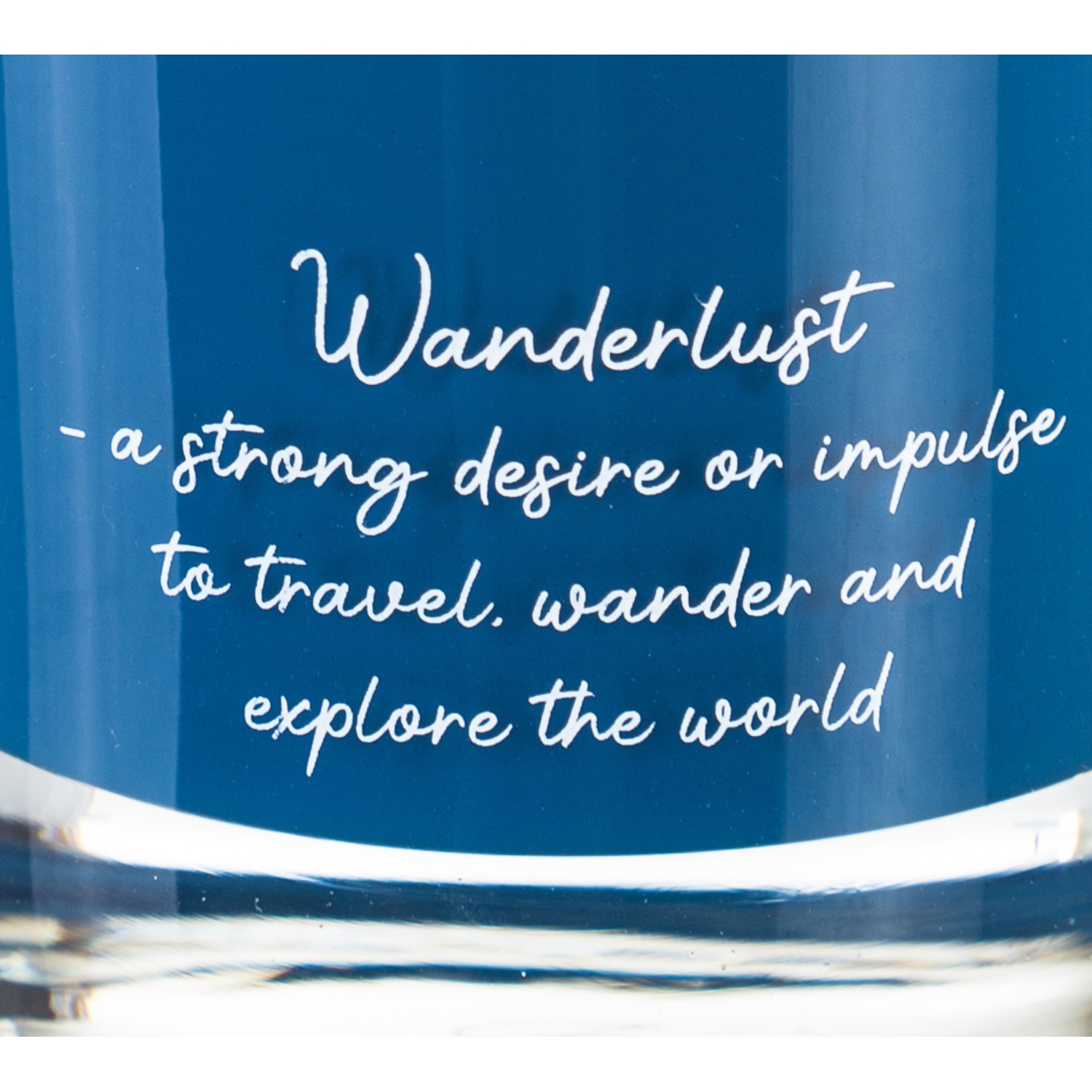 WANDERLUST BLACK AMBER KOKULU BARDAK MUM MAVİ