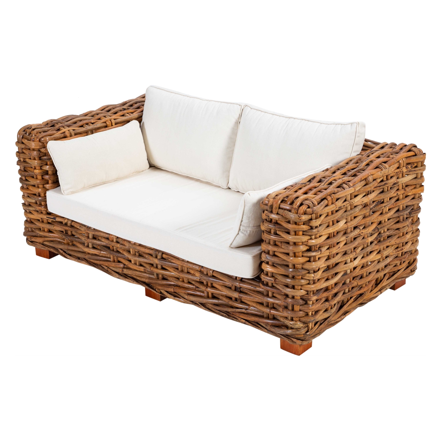 SAINT TROPEZ RATTAN İKİLİ KOLTUK