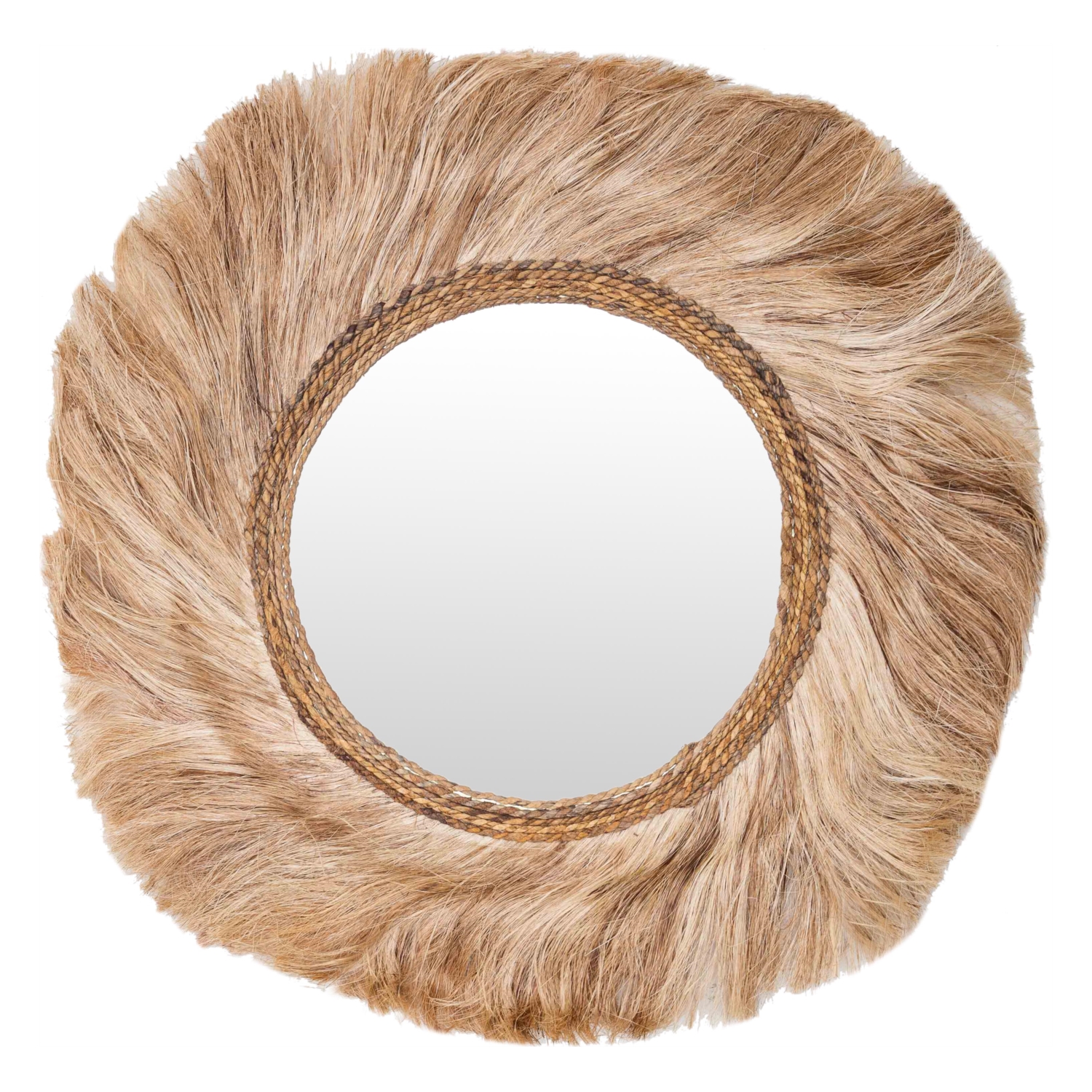 BORA BORA HASIR DUVAR AYNASI 90X90X4 CM