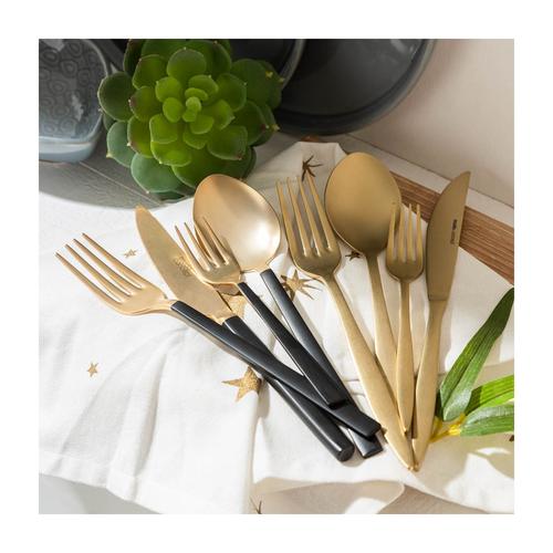  LINEA ÇATAL KAŞIK BIÇAK TAKIMI 24 PARÇA MAT GOLD