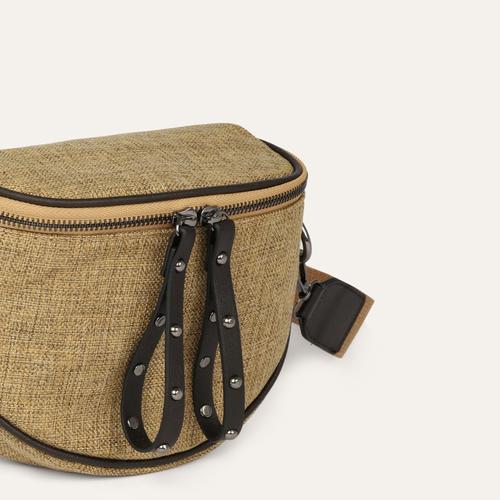  HASIR FERMUAR DETAYLI BEL ÇANTASI