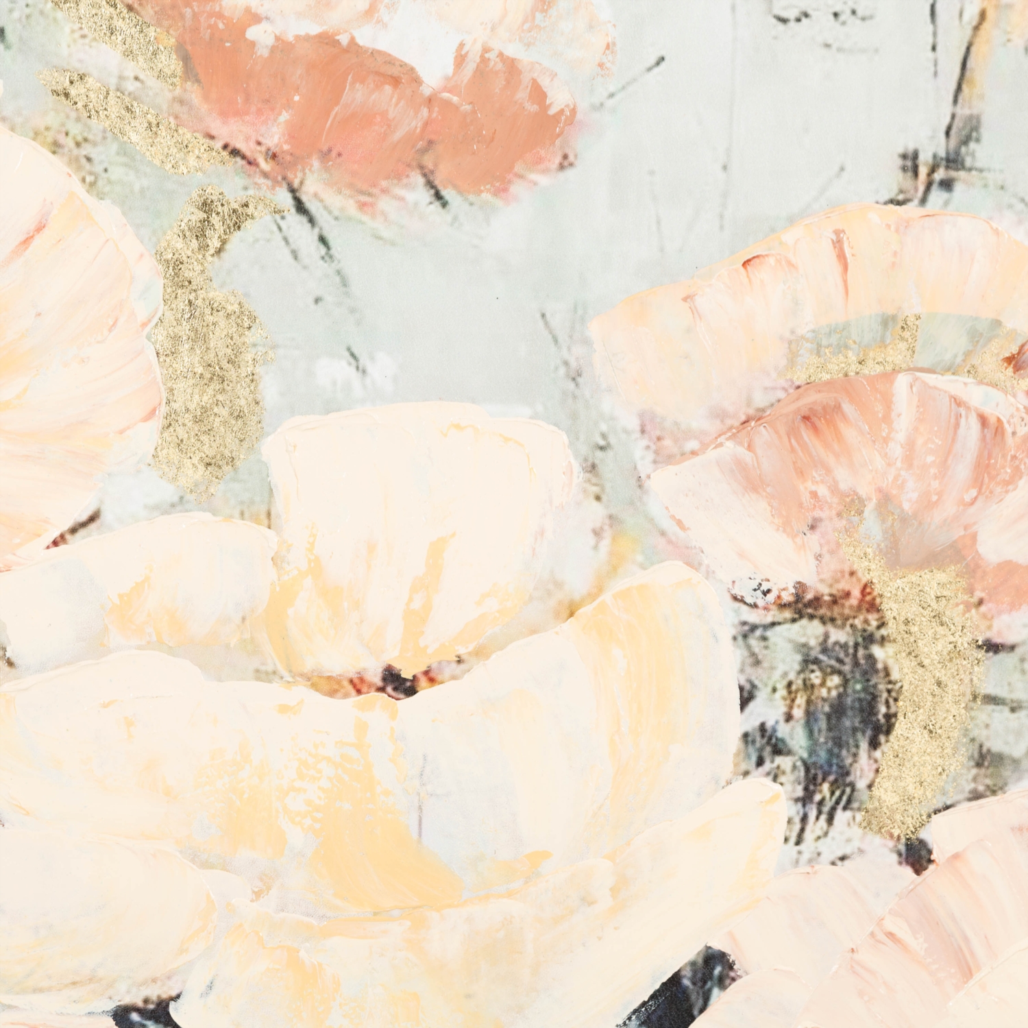 SOFT FLOWERS YAĞLIBOYA TABLO 100X100 CM