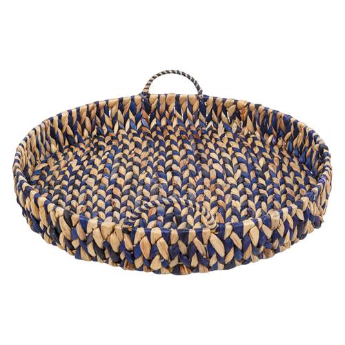  YUVARLAK İKİ RENK KULPLU TEPSİ M