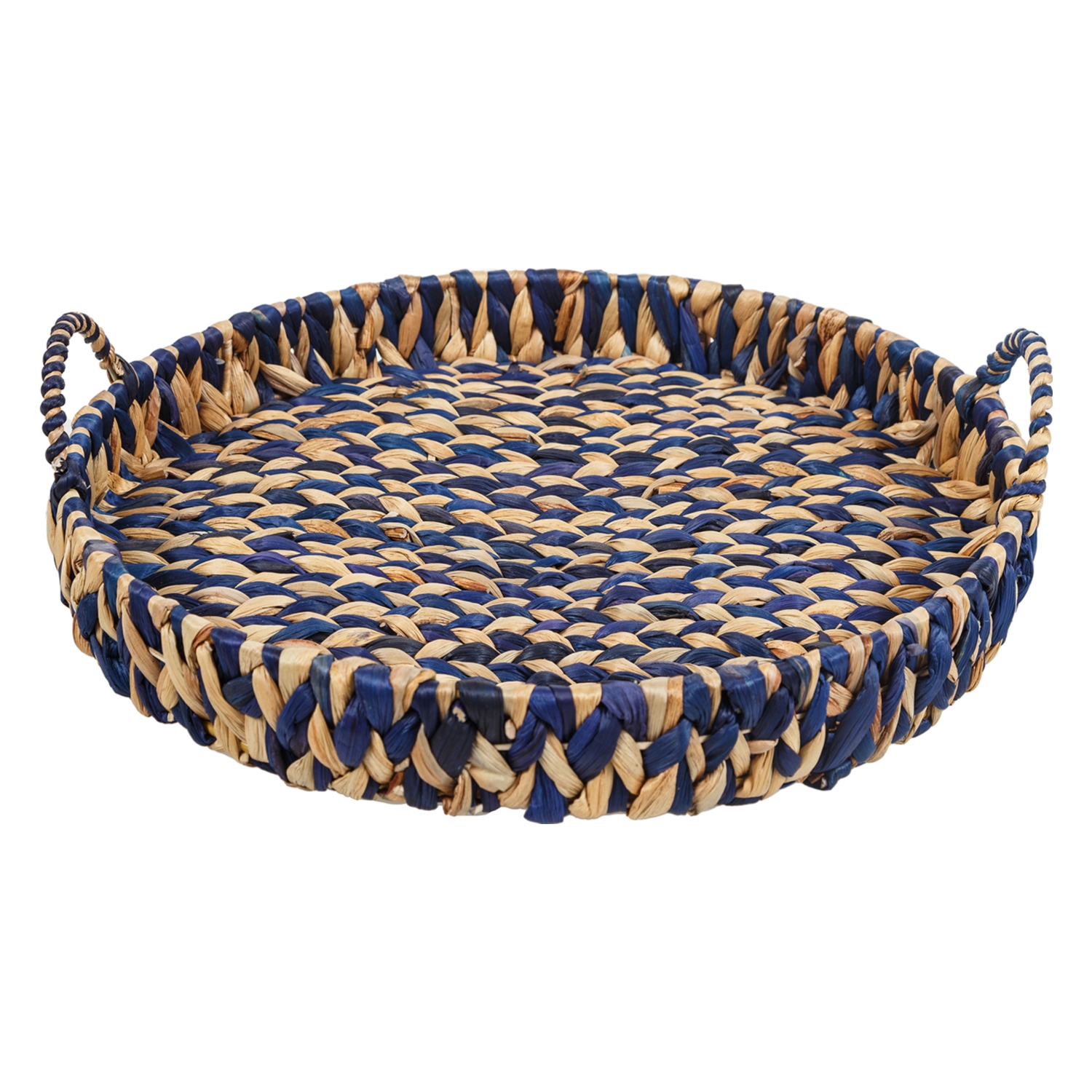 YUVARLAK İKİ RENK KULPLU TEPSİ M